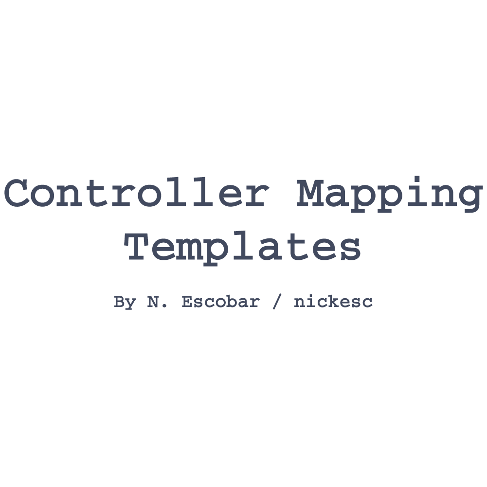 Controller Mapping Templates